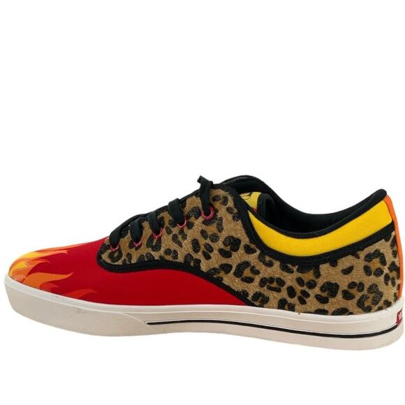 Vlado Spectro 3 Limited Edition Flames Mens Shoes Sz 13 Leopard Print Multicolor - Picture 12 of 13